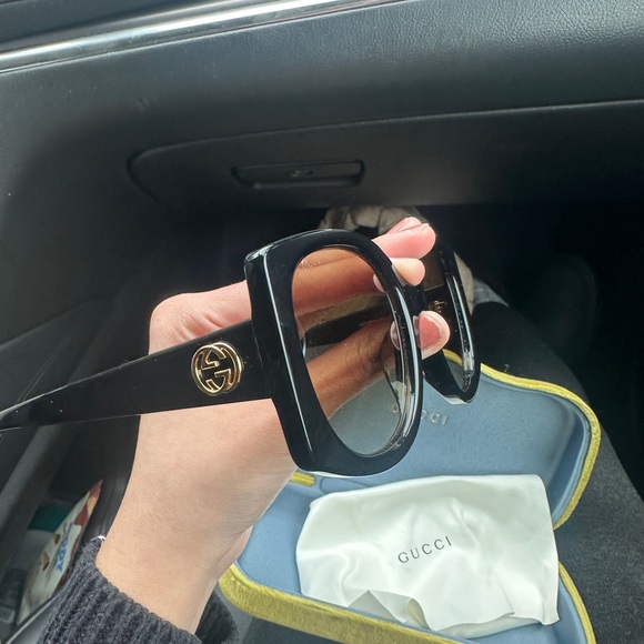 Gucci Black Oversized Sunglasses main image 5